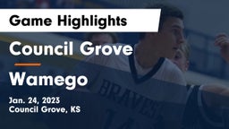 Council Grove  vs Wamego  Game Highlights - Jan. 24, 2023