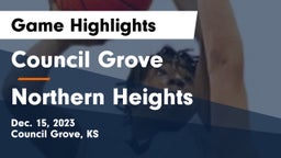Council Grove  vs Northern Heights  Game Highlights - Dec. 15, 2023