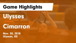 Ulysses  vs Cimarron  Game Highlights - Nov. 30, 2018