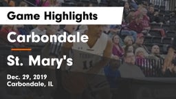Carbondale  vs St. Mary's  Game Highlights - Dec. 29, 2019