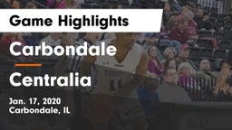 Carbondale  vs Centralia  Game Highlights - Jan. 17, 2020