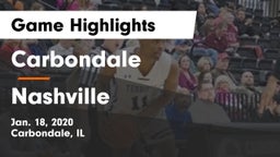 Carbondale  vs Nashville  Game Highlights - Jan. 18, 2020