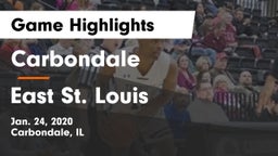 Carbondale  vs East St. Louis  Game Highlights - Jan. 24, 2020