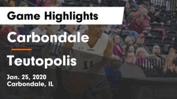 Carbondale  vs Teutopolis  Game Highlights - Jan. 25, 2020