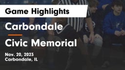 Carbondale  vs Civic Memorial  Game Highlights - Nov. 20, 2023