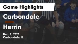 Carbondale  vs Herrin  Game Highlights - Dec. 9, 2023