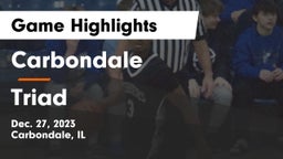 Carbondale  vs Triad  Game Highlights - Dec. 27, 2023