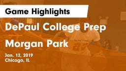 DePaul College Prep  vs Morgan Park  Game Highlights - Jan. 12, 2019