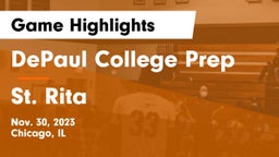 DePaul College Prep vs St. Rita  Game Highlights - Nov. 30, 2023