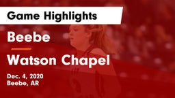 Beebe  vs Watson Chapel  Game Highlights - Dec. 4, 2020