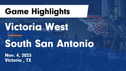 Victoria West  vs South San Antonio  Game Highlights - Nov. 4, 2023