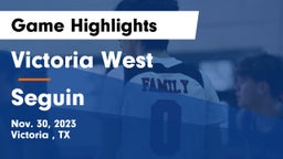 Victoria West  vs Seguin  Game Highlights - Nov. 30, 2023