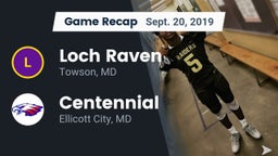 Recap: Loch Raven  vs. Centennial 2019