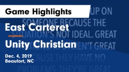 East Carteret  vs Unity Christian  Game Highlights - Dec. 4, 2019