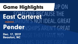 East Carteret  vs Pender  Game Highlights - Dec. 17, 2019