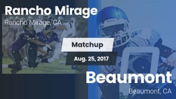 Matchup: Rancho Mirage High vs. Beaumont  2017