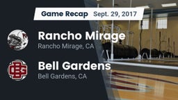 Recap: Rancho Mirage  vs. Bell Gardens  2017
