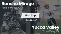 Matchup: Rancho Mirage High vs. Yucca Valley  2017