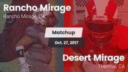 Matchup: Rancho Mirage High vs. Desert Mirage  2017