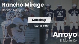 Matchup: Rancho Mirage High vs. Arroyo  2017