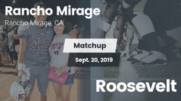 Matchup: Rancho Mirage High vs. Roosevelt  2019