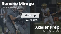 Matchup: Rancho Mirage High vs. Xavier Prep  2019
