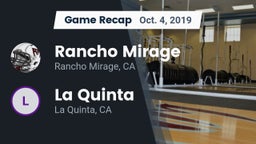 Recap: Rancho Mirage  vs. La Quinta  2019