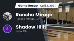Recap: Rancho Mirage  vs. Shadow Hills  2021