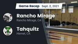 Recap: Rancho Mirage  vs. Tahquitz  2021