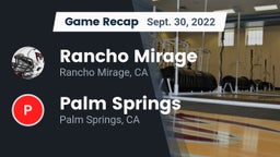 Recap: Rancho Mirage  vs. Palm Springs  2022