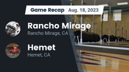 Recap: Rancho Mirage  vs. Hemet  2023