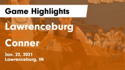 Lawrenceburg  vs Conner  Game Highlights - Jan. 22, 2021