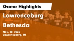 Lawrenceburg  vs Bethesda Game Highlights - Nov. 20, 2023