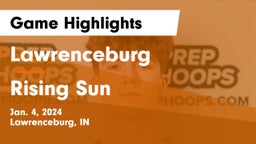 Lawrenceburg  vs Rising Sun  Game Highlights - Jan. 4, 2024