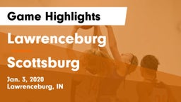 Lawrenceburg  vs Scottsburg  Game Highlights - Jan. 3, 2020