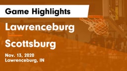 Lawrenceburg  vs Scottsburg  Game Highlights - Nov. 13, 2020