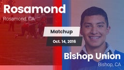 Matchup: Rosamond  vs. Bishop Union  2016