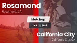 Matchup: Rosamond  vs. California City  2016