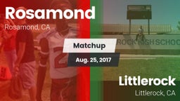 Matchup: Rosamond  vs. Littlerock  2017