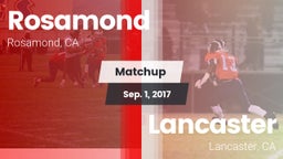 Matchup: Rosamond  vs. Lancaster  2017