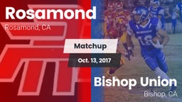 Matchup: Rosamond  vs. Bishop Union  2017
