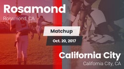 Matchup: Rosamond  vs. California City  2017