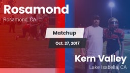 Matchup: Rosamond  vs. Kern Valley  2017