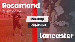 Matchup: Rosamond  vs. Lancaster 2018
