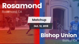 Matchup: Rosamond  vs. Bishop Union  2018