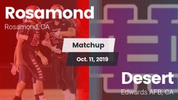 Matchup: Rosamond  vs. Desert  2019