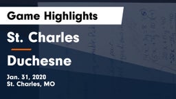 St. Charles  vs Duchesne  Game Highlights - Jan. 31, 2020