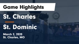 St. Charles  vs St. Dominic  Game Highlights - March 2, 2020