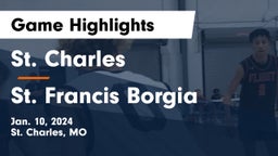 St. Charles  vs St. Francis Borgia  Game Highlights - Jan. 10, 2024