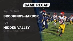 Recap: Brookings-Harbor  vs. Hidden Valley  2016